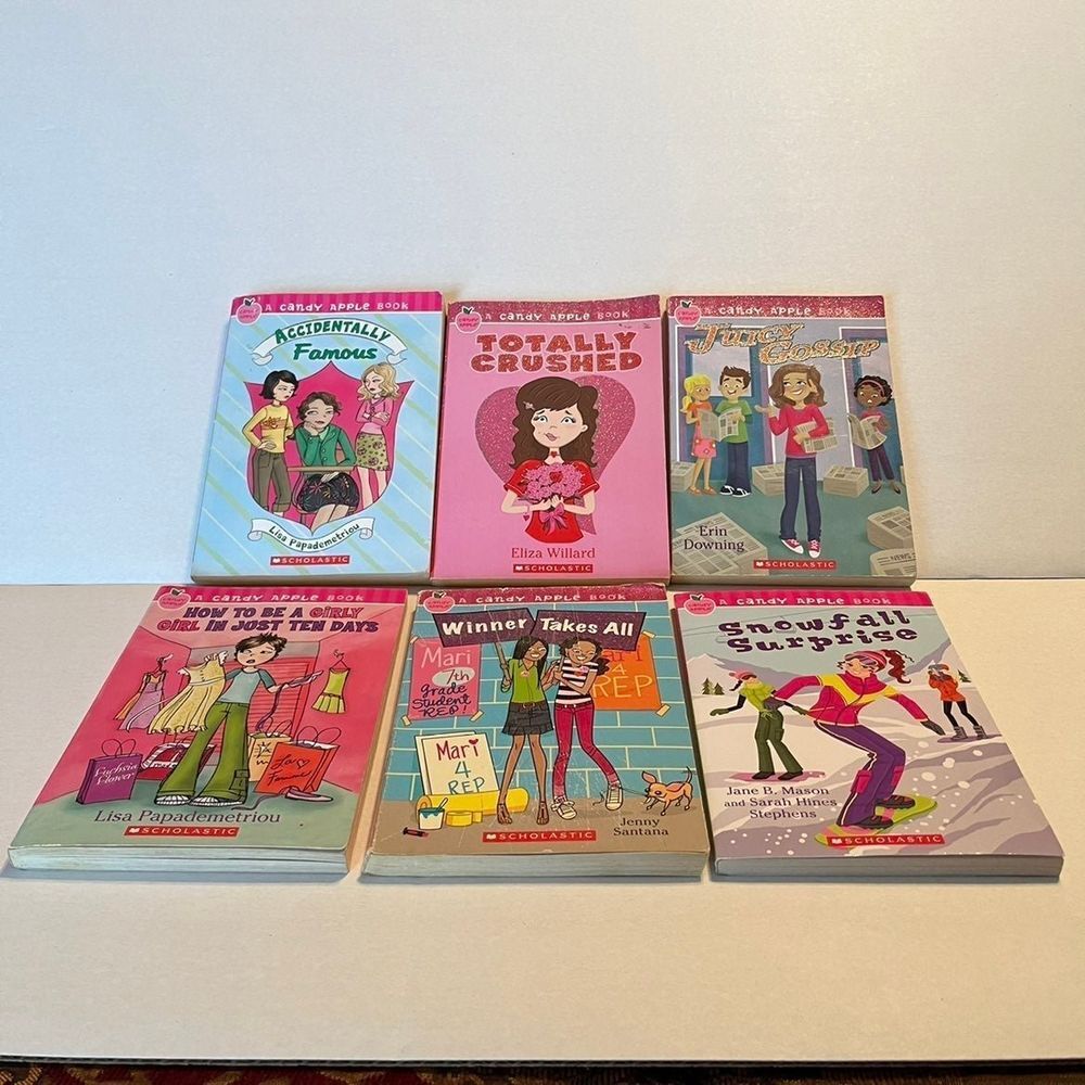 Candy Apple Book bundle of six (6) books Used Scholastic Fiction Children’s